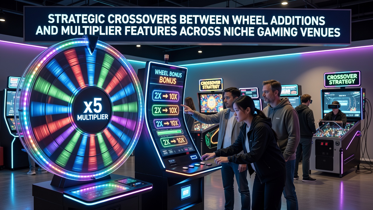 Strategic crossovers between wheel additions and multiplier features across niche gaming venues